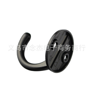 Black Zinc Alloy <b>Wall</b> <b>Hook</b> C3 35mm Round Coat <b>Hook</b> For Furniture And <b>Wall</b> Mounting - Product Image 4