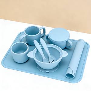 Juego <span class=keywords><strong>de</strong></span> Vajilla Reutilizable <span class=keywords><strong>para</strong></span> Niños al por Mayor, Caja <span class=keywords><strong>de</strong></span> Regalo <span class=keywords><strong>para</strong></span> Bebés que Incluye Plato y Babero <span class=keywords><strong>de</strong></span> Silicona con Succión <span class=keywords><strong>para</strong></span> Productos Infantiles - Product Image 6