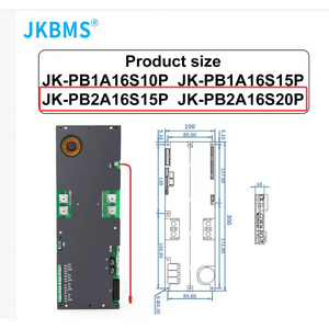 JK <b>BMS</b> JKPB2A16S20P 200A 16S LiFePO4 <b>Battery</b> <b>Management</b> <b>System</b> Energy Made in China - Product Image 5