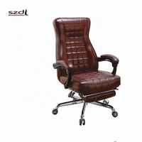 Chaises de bureau exécutives modernes 2026 pour la maison et les salles de conférence, confortables, réglables, en cuir PU, avec appui-tête