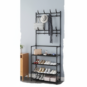 Cintres à pantalons en fer en acier peu encombrants pour le nettoyage et les vêtements pour la salle de bain, la cuisine et le salon - Product Image 1