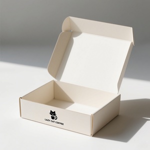 Customized High-quality Recyclable Glass Cups for Coffee Cups, Packaged in Colorful and Sturdy Aesthetically Pleasing Paper <b>Box</b> - Product Image 1
