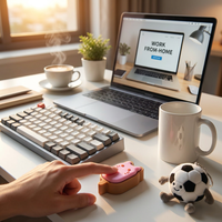 Article promotionnel tendance : Jouet anti-stress, Clavier mécanique Clicker, Mascotte en peluche sportive, Tasse magique à changement de couleur