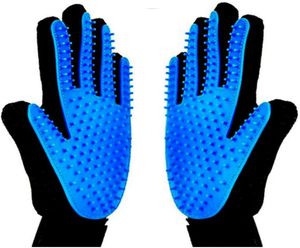 Gants de toilettage 2-en-1 en silicone pour animaux de compagnie : éliminateur de poils à cinq doigts, brosse de nettoyage et de bain pour chats – Vente chaude - Product Image 1