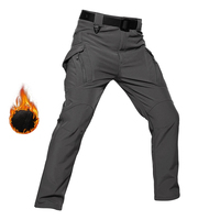 Pantalon tactique softshell imperméable pour hommes Pantalon d'hiver pour fans de sport de plein air Pantalon de randonnée Pantalon de chasse Pantalon cargo multi-poches