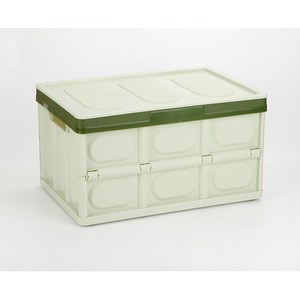 Cajas de almacenamiento de plástico cuadradas modernas de <span class=keywords><strong>28</strong></span> <span class=keywords><strong>litros</strong></span>, tapas plegables de PP para ropa, juguetes, frutas, verduras, almacenamiento de alimentos - Product Image 2