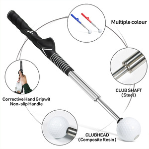 <b>Golf</b> Swing Trainer Telescopic Stainless Steel Practice Club For Right Left Hand Training - Product Image 5