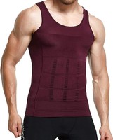 Gilet sculptant pour homme disponible en plusieurs couleurs, contrôle croisé de l'abdomen, amincissement de la poitrine, gaine invisible