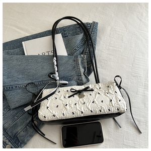 Nouveauté 2026 : Sac à main et sac à bandoulière polyvalent pour femme au design de niche avec nœud décoratif - Product Image 6