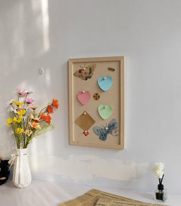 Autocollant mural <span class=keywords><strong>photo</strong></span> de dortoir bricolage <span class=keywords><strong>tableau</strong></span> de liège en bois avec punaises en tissu doux, kit de cadre <span class=keywords><strong>photo</strong></span> en corde de chanvre - Product Image 4