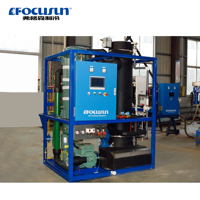 Machine à Glaçons en Tubes Automatique FOCUSUN 10 Tonnes/Jour en Acier Inoxydable avec Tour de Refroidissement par Eau