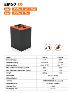 Batterie lithium 48V OED rechargeable à décharge profonde 15Ah 20Ah 25Ah, pack de batteries lithium-ion pour scooter électrique, fauteuils roulants, UPS LFP4850 - Product Image 5