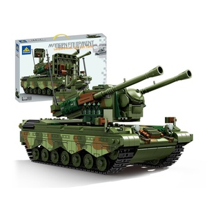 Blocs de construction intelligents en plastique ABS, char d'assaut <span class=keywords><strong>Gepard</strong></span>, jouet éducatif télécommandé, modèle DIY pour garçons - Product Image 2