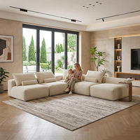 Ästhetisches Modernes Ecksofa-Set Atmosphärische Wohnzimmermöbel Gemütliche Wolken-Couch Sektionalsofa