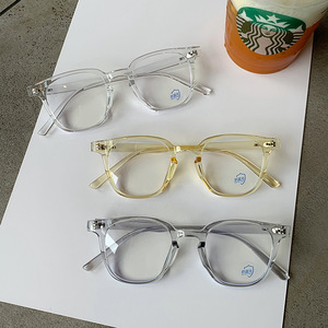 Mới nhất Màu xanh Chặn ánh sáng kính cổ điển khung phụ nữ retro vuông người đàn ông bảo vệ máy tính chơi Game Kính mắt - Product Image 3