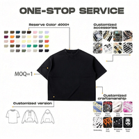 T-shirt en coton pour homme, t-shirts personnalisés OEM pour hommes, 280 g/m², t-shirt DTG surdimensionné, unisexe, fabriqué sur commande, sweat-shirt, t-shirt à col rond