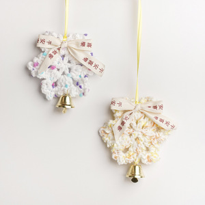 Christmas Snowflake Pendant Purple Yellow Gradient <b>Car</b> <b>Ornament</b> For Holiday Decor - Product Image 3
