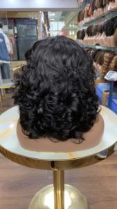 Perruque en cheveux humains SDD, produit personnalisé, couleur naturelle, boucles rebondissantes à 350 %, dentelle 4x4 - Product Image 2