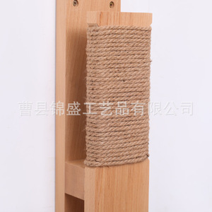 แผ่นข่วนเล็บแมวไม้ติดผนัง ทนทาน ทำด้วยมือ สำหรับใช้ในบ้าน - Product Image 5