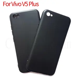厂家批发哑光TPU外壳柔软磨砂后盖硅胶手机外壳适用于Vivo V5 Plus黑色