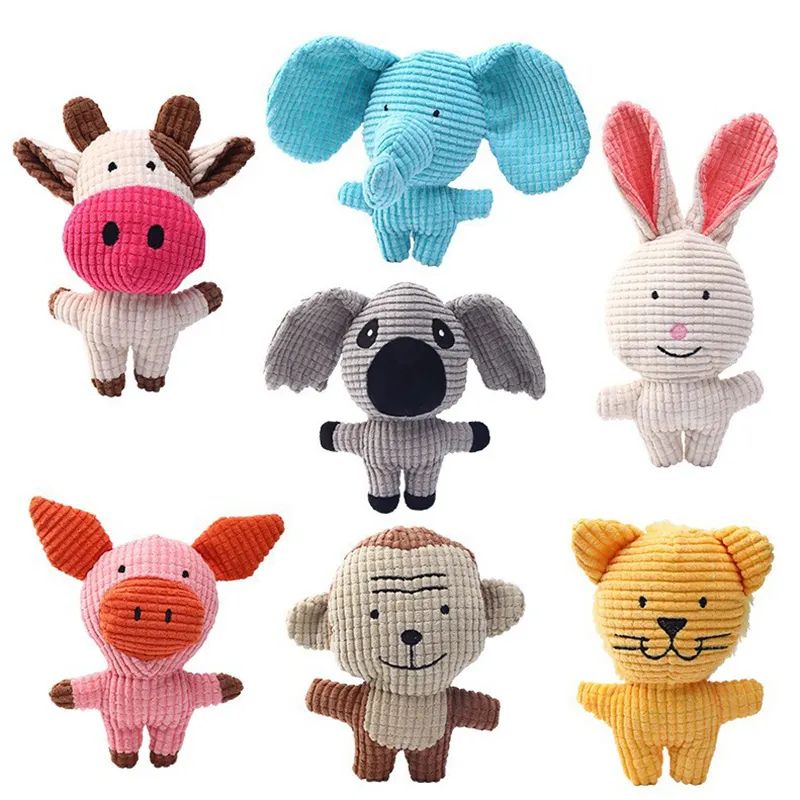 Juice Pet Peluche Chien Jouet À Mâcher Animaux Mignons Série Faible quantité minimale de commande Personnaliser Disponible Crinkle Chien En Peluche Jouet Grinçant