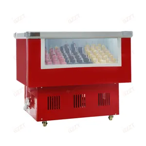 Hot Sale Low Price Universal 6 8 10 Round Drum Barrels Gelato Display Case Hard Ice Cream Dipping Cabinet Freezer Refrigerator