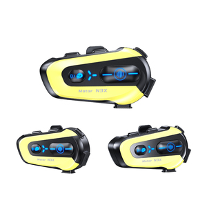 Phổ Biến Cái Nhìn N3x Màu Xanh Răng Tai Nghe Mũ Bảo Hiểm Chất Lượng Cao Loa Với Đôi Giảm Tiếng Ồn Intercom Cho <span class=keywords><strong>Moto</strong></span> Rider - Product Image 2