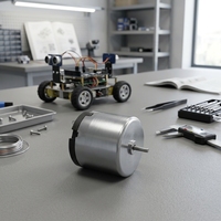 Moteur CC à balais 12V 24V 520 Mini à couple élevé, moteur à engrenages à aimant permanent pour robot de maison intelligente personnalisé