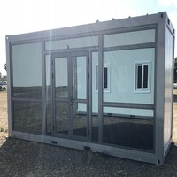 Mini-maisons portables modifiées à partir de conteneurs maritimes, bureaux faciles à assembler, structure en acier haute intensité, design moderne pour