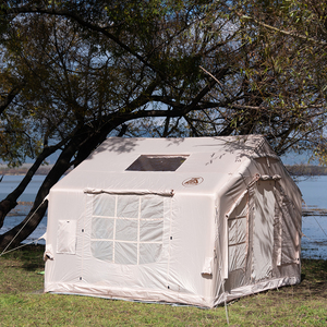 Large Inflatable Tent Camping Family Style with Multiple Rooms