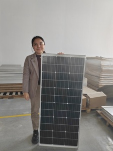 Pannello Solare ad Alta Efficienza Completamente in Vetro Nero 50W 100W, Modulo Fotovoltaico BC per Tetti Domestici e Nautica - Product Image 3
