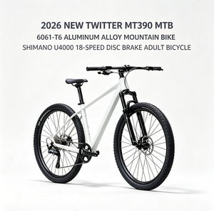 จักรยานเสือภูเขา 2026 รุ่นใหม่ Twitter MT390, โครงอลูมิเนียมอัลลอย 6061-T6, ระบบเบรกดิสก์ Shimano U4000 18 สปีด สำหรับผู้ใหญ่ - Product Image 1
