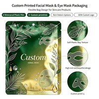 Empaque de Belleza Personalizado, Mate o Brillante, a Prueba de Olores, de Grado Alimenticio, con Sellado de Tres Lados, para Mascarillas Faciales, Aceites Esenciales y Cremas