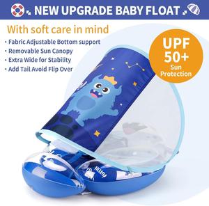 Nouveau flotteur bébé amélioré avec auvent UPF50+, siège réglable antidérapant pour piscine, pour bébés de 6 à 36 mois - Product Image 5