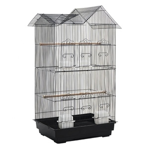 Mô Hình Động Vật Lớn Gấp Chim Chăn Nuôi Lồng Dây Sắt Lưới Du Lịch Lồng Chim Cho Vẹt Canary Khay Nhựa Hộp Pallet - Product Image 1