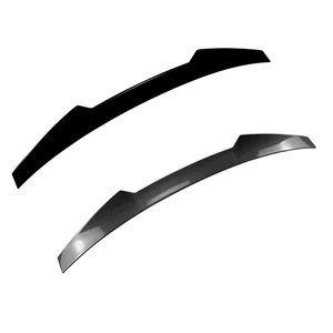 สปอยเลอร์หลังคาร์บอนไฟเบอร์ลายไม้สีดำเงา ABS ทรง Ducktail สำหรับ Audi A5 8T Sportback ปี 2007-2016 - Product Image 2