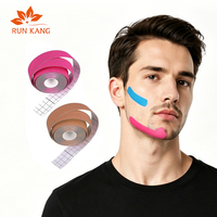 Bande de kinésiologie pour lifting facial, vente en gros, OEM, drainage lymphatique personnalisé, bandage facial sportif sans latex, marque privée, certifié CE ISO