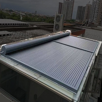 Persianas enrollables de aleación de aluminio resistentes a la oxidación y a la intemperie, directas de fábrica, para ventanas de techo, persianas exteriores para ventanas