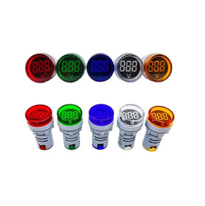 ST16V indicateur de <span class=keywords><strong>signal</strong></span> de tension ca 22mm rond LED affichage numérique voltmètre tête AC 60-500V ampères indicateur de compteur - Product Image 6