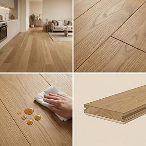 Pavimento in Rovere Ingegnerizzato Moderno Largo-Stretto con Base in Betulla, Dimensioni 2200x240x15/4mm, Ideale <span class=keywords><strong>per</strong></span> Cucine-Soggiorni Open Space - Product Image 6