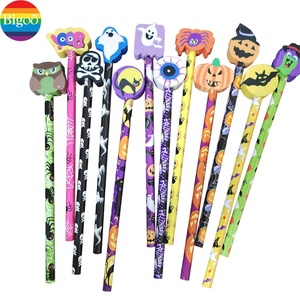 Diseños de Halloween lápiz de madera mixto con Borrador de Halloween <span class=keywords><strong>2d</strong></span> combinado Conjunto personalizado para la escuela y los niños - Product Image 2