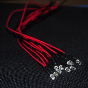 Ampoule Diode 10mm lampe Led pré-Led économie d'énergie 20cm DC12V 5 couleurs Ce 5 pièces émission filaire - Product Image 4