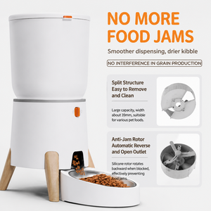 Comedero Inteligente para Mascotas con Control por Aplicación WiFi, Dispensador Automático de Comida para Mascotas, Diseño Moderno, Plástico Blanco, Uso en Interiores para Perros y Gatos - Product Image 6
