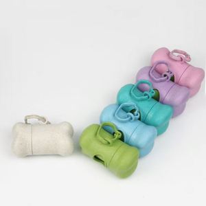 Nuevo Dispensador de Bolsas para Excrementos de Perro en Forma de Hueso, Hecho de Paja de Trigo Natural, con 1 Rollo de Bolsas Biodegradables y Soporte Personalizado para Bolsas de Excrementos de Perro - Product Image 6