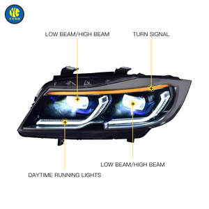 YU GUANG para <span class=keywords><strong>BMW</strong></span> <span class=keywords><strong>E90</strong></span> 335i 330i 325i Faros Delanteros Duraderos de Xenón LED Estilo Láser Mejorados Lámpara de Luz Frontal 6000K Accesorios para Coche DRL - Product Image 3