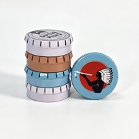 Boîte en métal ronde personnalisée de qualité alimentaire avec couvercle, mini boîte à clic-clac portable vide pour bonbons, menthes, pilules, emballage de stockage