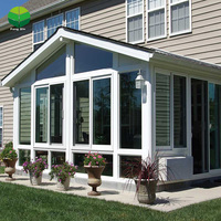 Cadre Patio Couvre Sunrooms Aluminium Sunroom Aluminium & Verre Maisons Extérieures Solarium Hiver Maison Moderne Préfabriquée Villa