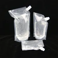 البلاستيك عالية الجودة السائل 100 مللي 200 مللي 250 مللي 500 مللي عصير مخصص الوقوف صنبور الحقائب