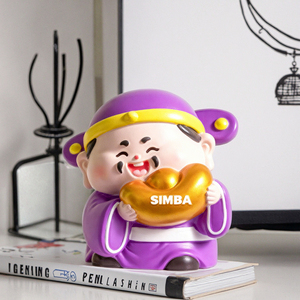 Statua Personalizzata del <span class=keywords><strong>Dio</strong></span> della Ricchezza, Ornamento in Resina, Regalo per Bambini, Figura Anime, Decorazione per la Casa - Product Image 6