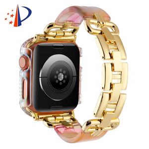 Bracelet de montre en résine tortue 41mm 40mm 44mm 45mm Bracelet amovible à trois perles avec lien pour <span class=keywords><strong>apple</strong></span> <span class=keywords><strong>Watch</strong></span> 8 9 Ultra 2 Band - Product Image 2
